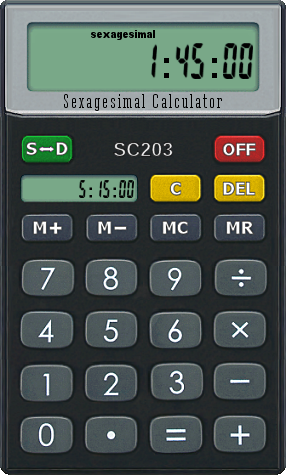 time calc on calculator